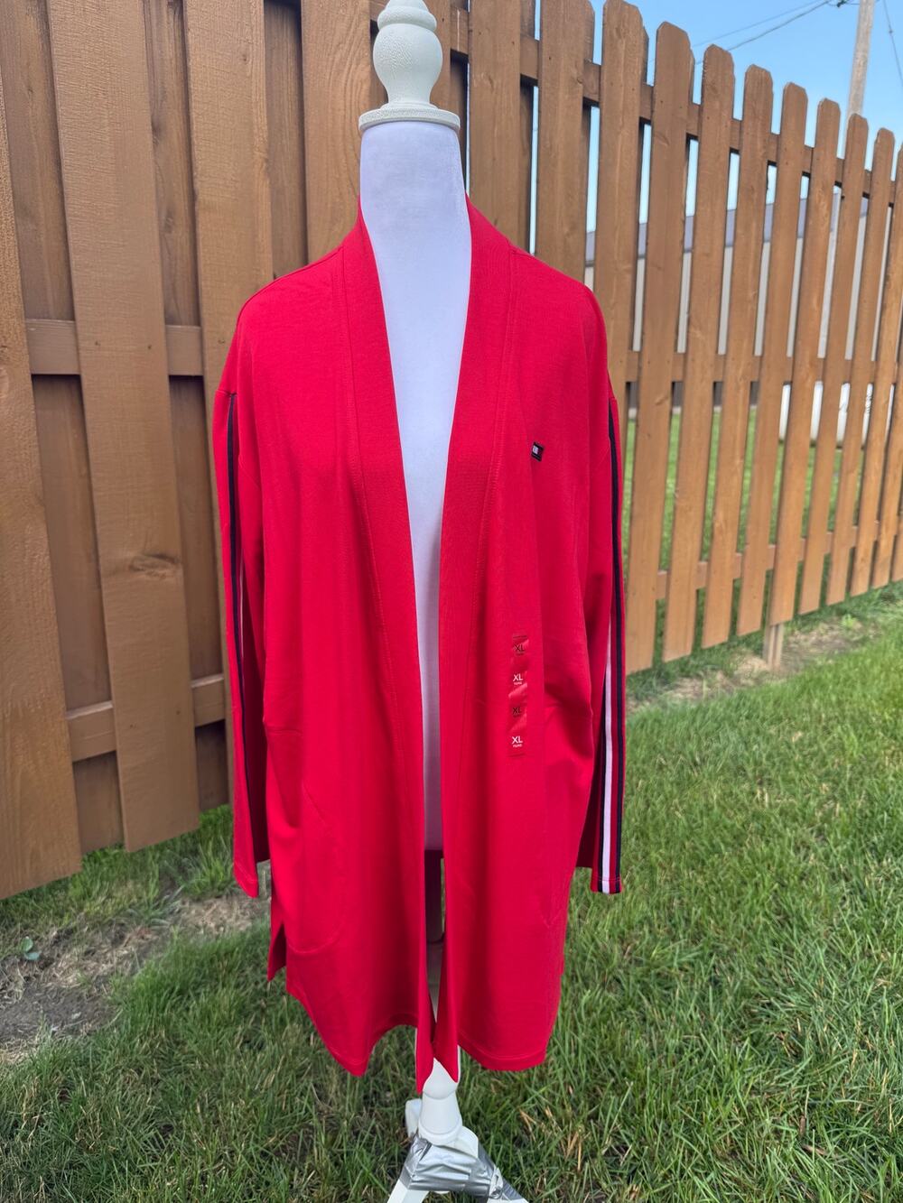 Tommy Hilifiger Color Therapy Knit Cardigan Pockets XL